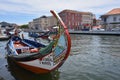 Traditional boats in Vouga river, Aveiro, Portugal